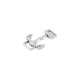 Conector de Metal Zamak Ancla 16x18mm (Ø4.6mm)