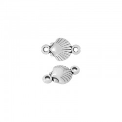 Conector de Metal Zamak Concha Ojo Redondo 26x19mm