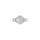Conector de Metal Zamak Concha Ojo Redondo 26x19mm