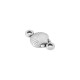 Conector de Metal Zamak Concha Ojo Redondo 26x19mm