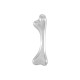 Colgante de Metal Zamak Hueso 11x38mm (Ø2,2mm)