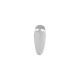 Colgante de Metal Zamak Diente 6x16mm (Ø2,8mm)