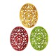 Colgante de Metacrilato Oval Filigrana 42x55mm