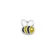 Entrepieza de Metal Zamak Abeja Esmaltada 9x9,8mm (Ø1.7mm)