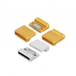 Cierre Magnético de Metal Zamak 18x18mm (Ø16x2.5mm)