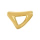 Entrepieza de Metal Zamak Triangulo Irregular 30x20mm (Ø3,2mm)