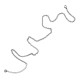 Collar de Acero Inoxidable 304 y Cierre con Extension 420x3.2mm