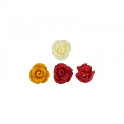 Entrepieza de Pasta de Coral Rosa 8mm (Ø~0.7mm)