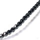 Entrepieza de Hematite Bola Facetada 4mm (40cm/tira)