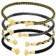 Pulsera de Cordón con Hilo Trenzado y Terminal de Latón 66mm