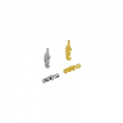 Colgante de Metal Zamak Caballo de Mar 4x9mm