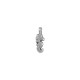 Colgante de Metal Zamak Caballo de Mar 4x9mm