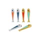 Colgante de Metal Zamak Pez Esmaltado 4,9x22,6mm (Ø1,3mm)