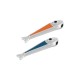 Colgante de Metal Zamak Pez Esmaltado 4,9x22,6mm (Ø1,3mm)