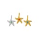 Colgante de Metal Zamak Estrella de Mar Esmaltado 15x2,1mm (Ø1,5mm)