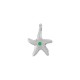 Colgante de Metal Zamak Estrella de Mar Esmaltado 15x2,1mm (Ø1,5mm)