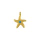 Colgante de Metal Zamak Estrella de Mar Esmaltado 15x2,1mm (Ø1,5mm)