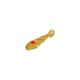 Colgante de Metal Zamak Caracola Esmaltada 5,6x15,5mm (Ø1,8mm)