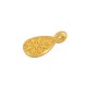 Colgante de Metal Zamak Gota con Flor de Mandala 7x10mm