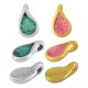 Colgante de Metal Zamak Gota Esmaltada 7,7x12,5mm (Ø2,3mm)