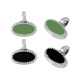 Colgante de Metal Zamak Oval Esmaltado 8,4x5mm (Ø1,8mm)
