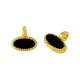 Colgante de Metal Zamak Oval Esmaltado 8,4x5mm (Ø1,8mm)