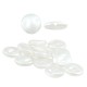 Perla ABS Redonda Plana 10mm (Ø1mm)
