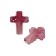 Entrepieza de Acrilico Cruz 12x16mm (Ø2mm)