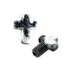 Entrepieza de Acrilico Cruz 12x16mm (Ø2mm)