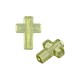 Entrepieza de Acrilico Cruz 12x16mm (Ø2mm)