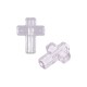 Entrepieza de Acrilico Cruz 12x16mm (Ø2mm)