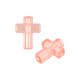 Entrepieza de Acrilico Cruz 12x16mm (Ø2mm)