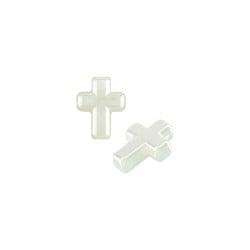 Entrepieza de Acrilico Cruz 12x16mm (Ø2mm)