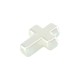 Entrepieza de Acrilico Cruz 12x16mm (Ø2mm)