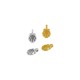 Colgante de Metal Zamak Concha 7mm
