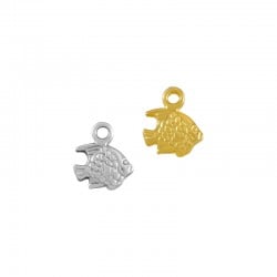 Colgante de Metal Zamak Pez 10x8mm