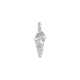 Colgante de Metal Zamak Caracola 4x10mm (Ø1,6mm)