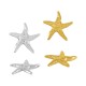 Colgante de Metal Zamak Estrella de Mar 36x5,8mm (Ø2,2mm)