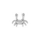 Colgante de Metal Zamak Cangrejo 31x27mm (Ø2,2mm)