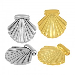 Colgante de Metal Zamak Concha 37mm (Ø2,2mm)