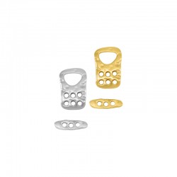 Cierre de Metal Zamak 14x9,5/1,6mm  y Barra 3,5x11mm (Ø~1.3mm)