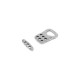 Cierre de Metal Zamak 14x9,5/1,6mm  y Barra 3,5x11mm (Ø~1.3mm)