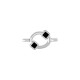 Conector de Metal Zamak Oval Esmaltado 8,6x11mm (Ø1,9mm)