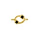 Conector de Metal Zamak Oval Esmaltado 8,6x11mm (Ø1,9mm)
