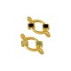 Conector de Metal Zamak Oval Esmaltado 8,6x11mm (Ø1,9mm)