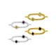 Conector de Metal Zamak Oval Esmaltado 8,8x19,7mm (Ø1,8mm)