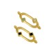 Conector de Metal Zamak Oval Esmaltado 8,8x19,7mm (Ø1,8mm)