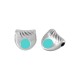 Entrepieza de Metal Zamak Semicirculo Esmaltado 10,3x9,8mm (Ø2mm)