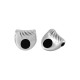 Entrepieza de Metal Zamak Semicirculo Esmaltado 10,3x9,8mm (Ø2mm)
