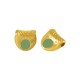 Entrepieza de Metal Zamak Semicirculo Esmaltado 10,3x9,8mm (Ø2mm)